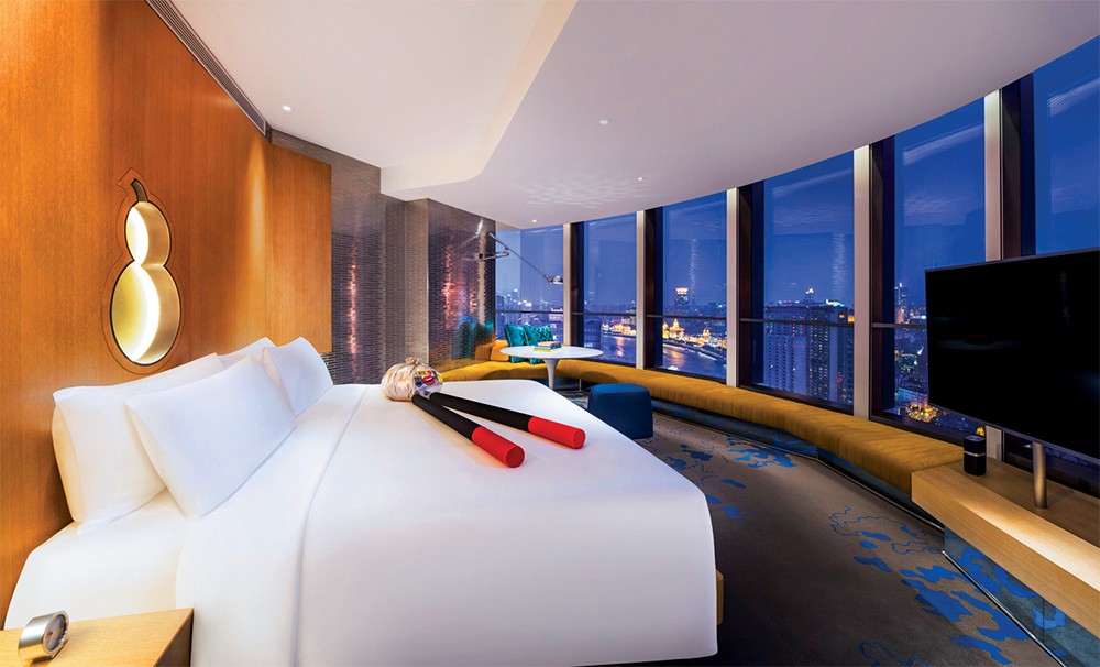 Room 4018 at the newly opened W Shanghai The Bund 